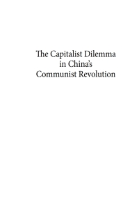 Imagen de portada: The Capitalist Dilemma in China's Cultural Revolution 9781939161727