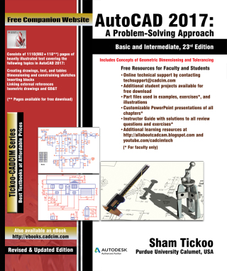 Cover image: AutoCAD 2017: A Problem-Solving Approach, Basic and Intermediate, 23rd Edition 23rd edition 9781942689324