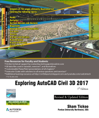 Cover image: Exploring AutoCAD Civil 3D 2017, 7th Edition 7th edition 9781942689430