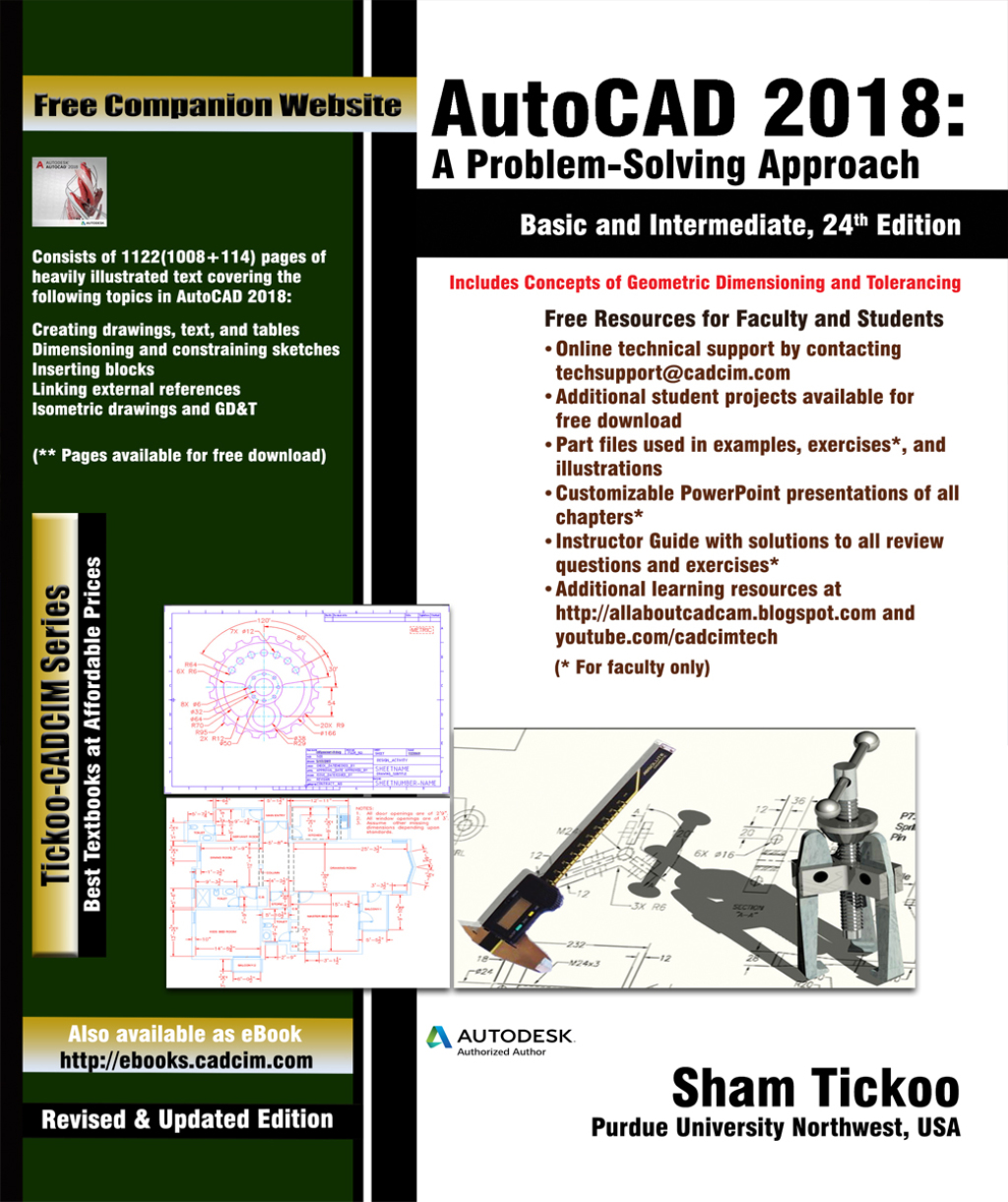 AutoCAD 2018: A Problem-Solving Approach, Basic and Intermediate 24th Edition