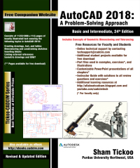 Cover image: AutoCAD 2018: A Problem-Solving Approach, Basic and Intermediate 24th edition 9781942689867