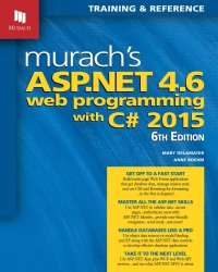 Imagen de portada: Murach's ASP.NET 4.6 Web Programming with C# 2015 9781890774950