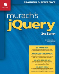 Cover image: Murach's jQuery 2nd edition 978180774912