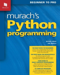 Cover image: Murach's Python Programming 9781890774974