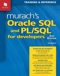 Cover image: Murach's Oracle SQL and PL/SQL for Developers 2nd edition 9781890774806