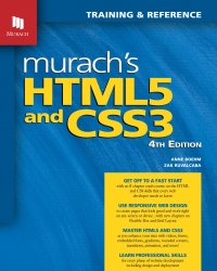 Cover image: Murach’s HTML5 and CSS3, 4th Edition 4th edition 9781943872268