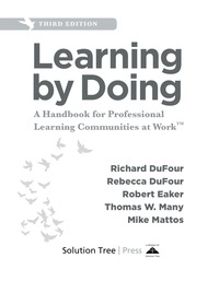 Cover image: Learning by Doing 3rd edition 9781943874378