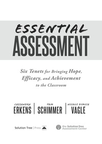 Imagen de portada: Essential Assessment 1st edition 9781943874491