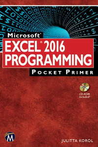 Cover image: Microsoft Excel 2016 Programming Pocket Primer 9781942270829