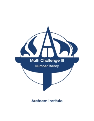 Cover image: Math Challenge III Number Theory 1st edition 9781944863432