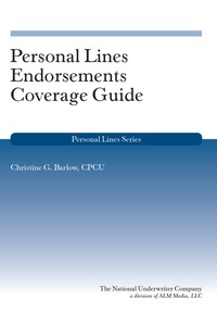 Imagen de portada: Personal Lines Endorsements Coverage Guide 1st edition