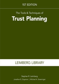 Imagen de portada: The Tools & Techniques of Trust Planning 1st edition