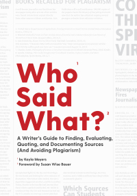 Omslagafbeelding: Who Said What?: A Writer's Guide to Finding, Evaluating, Quoting, and Documenting Sources (and Avoiding Plagiarism) 9781945841422