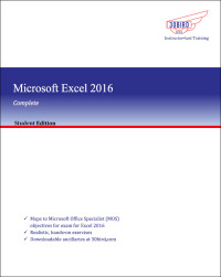 Cover image: Microsoft Excel 2016 Complete (Student Edition) 1st edition 9781945281006