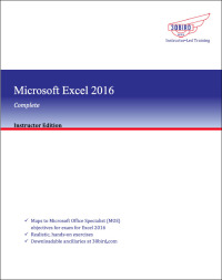 Cover image: Microsoft Excel 2016 Complete (Instructor Edition) 1st edition 9781945281013