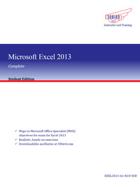 Imagen de portada: Microsoft Excel 2013 Complete (Student Edition) 1st edition 9781943248780