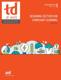Cover image: Designing Section 508 Compliant Learning 9781947308466