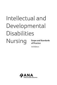 Cover image: Intellectual and Developmental Disabilities Nursing 3rd edition 9781947800892