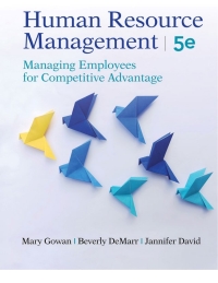 Cover image: Human Resource Management: Managing Employees for Competitive Advantage, 5e (does not include online course code) 5th edition 9781948426466
