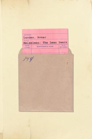 Cover image: Meiselman 9781948954143