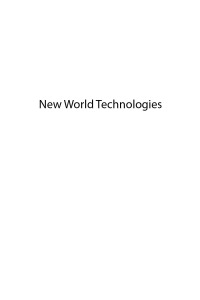 Imagen de portada: New World Technologies 9781948976862