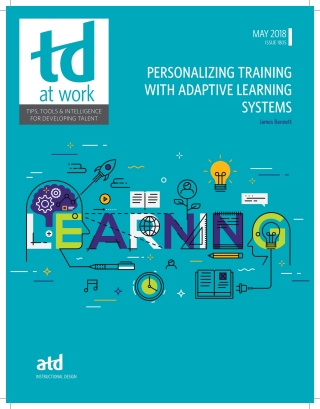 Imagen de portada: Personalizing Training With Adaptive Learning Systems 9781949036442