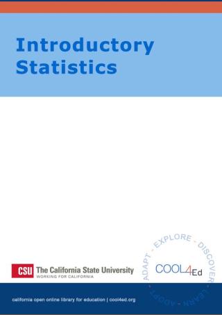 Cover image: Introductory Statisics CSU Interactive OpenStax 9781949306002