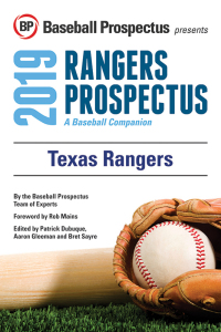 صورة الغلاف: Texas Rangers 2019: A Baseball Companion 9781949332261