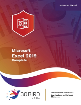 Imagen de portada: Microsoft Excel 2019 Complete (Instructor Edition) 1st edition 9781949919776