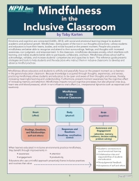 Cover image: Mindfulness in the Inclusive Classroom 1st edition 9781949961041
