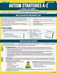 Cover image: Autism Strategies A Z for Level 1 & 2 Learners 1st edition 9781949961263