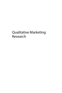 صورة الغلاف: Qualitative Marketing Research 9781949991017
