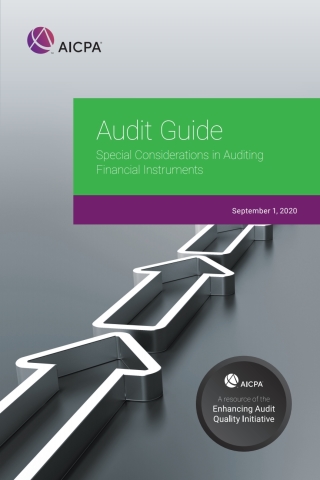 Titelbild: Audit Guide Special Considerations in Auditing Financial Instruments 1st edition 9781950688067A