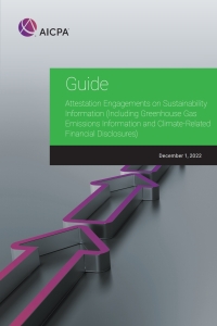 Imagen de portada: Attestation Engagements on Sustainability Information (Including Greenhouse Gas Emissions Information and Climate-Related Financial Disclosures) 1st edition 9781950688999