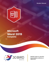 Imagen de portada: Microsoft Word 2019 Complete (Student Edition) 1st edition 9781949919950