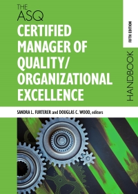 Imagen de portada: The ASQ Certified Manager of Quality/Organizational Excellence Handbook 5th edition 9781951058067