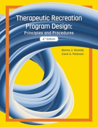 Cover image: Therapeutic Recreation Program Design: Principles and Procedures 6th edition 9781952815331