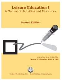 Imagen de portada: Leisure Education I: A Manual of Activities and Resources 2nd edition 9781892132253