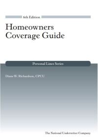 Omslagafbeelding: Homeowners Coverage Guide 6th edition 9781954096141