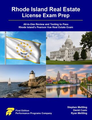 Cover image: Rhode Island Real Estate License Exam Prep: All-in-One Review and Testing to Pass Rhode Island's Pearson Vue Real Estate Exam 1st edition 9781955919302