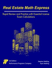 Omslagafbeelding: Real Estate Math Express: Rapid Review and Practice with Essential License Exam Calculations 3rd edition 9781955919395