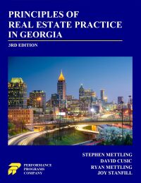 Cover image: Principles of Real Estate Practice in Georgia 3rd edition 9781955919524