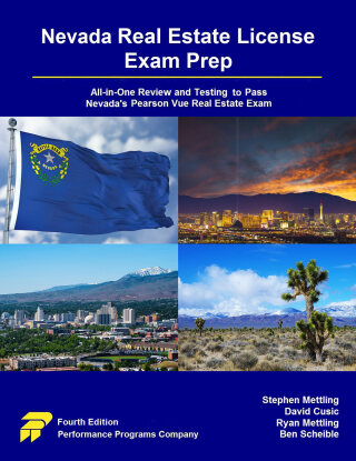 Cover image: Nevada Real Estate License Exam Prep: All-in-One Review and Testing to Pass Nevada's Pearson Vue Real Estate Exam 4th edition 9781955919586