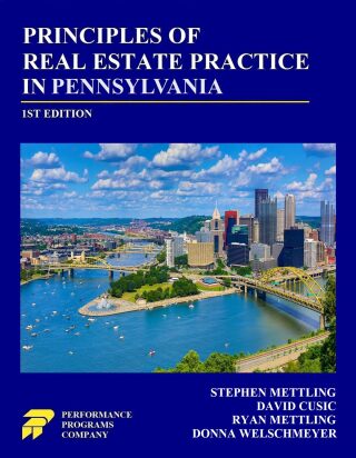 Cover image: Principles of Real Estate Practice in Pennsylvania: 1st Edition 1st edition 9781955919784