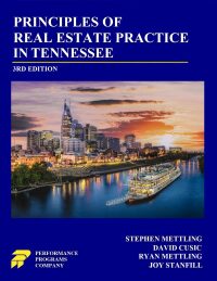 Cover image: Principles of Real Estate Practice in Tennessee: 3rd Edition 3rd edition 9781955919845