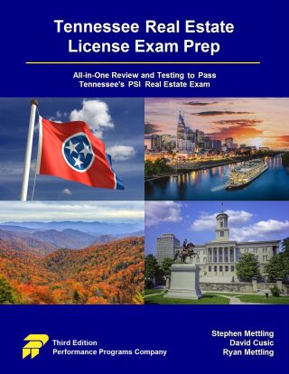 Cover image: Tennessee Real Estate License Exam Prep: All-in-One Review and Testing to Pass Tennessee's PSI Real Estate Exam 3rd edition 9781955919852