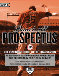 Cover image: Baseball Prospectus 2024 29th edition 9781960115010
