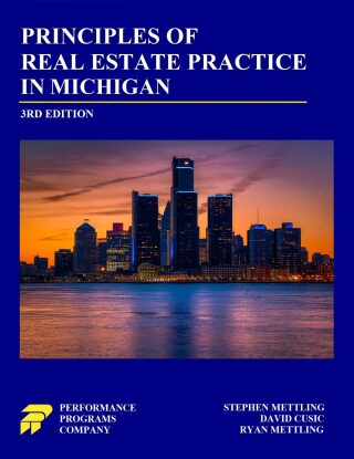 Cover image: Principles of Real Estate Practice in Michigan 3rd edition 9781965482063