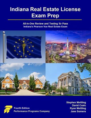 Cover image: Indiana Real Estate License Exam Prep: All-in-One Review and Testing to Pass Indiana's Pearson Vue Real Estate Exam 4th edition 9781965482230