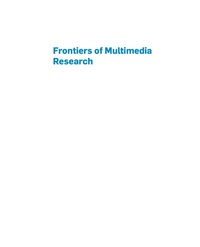 صورة الغلاف: Frontiers of Multimedia Research 9781970001044